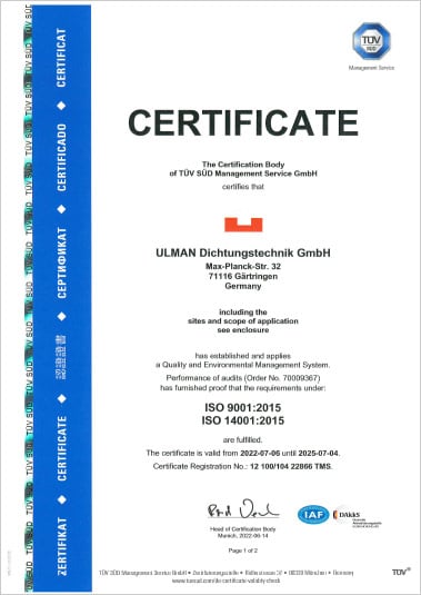 ISO 2025 Certificate