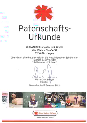 Patenschaft für die Ausbildung von Schülern – Siebtklässler werden zu Lebensrettern
