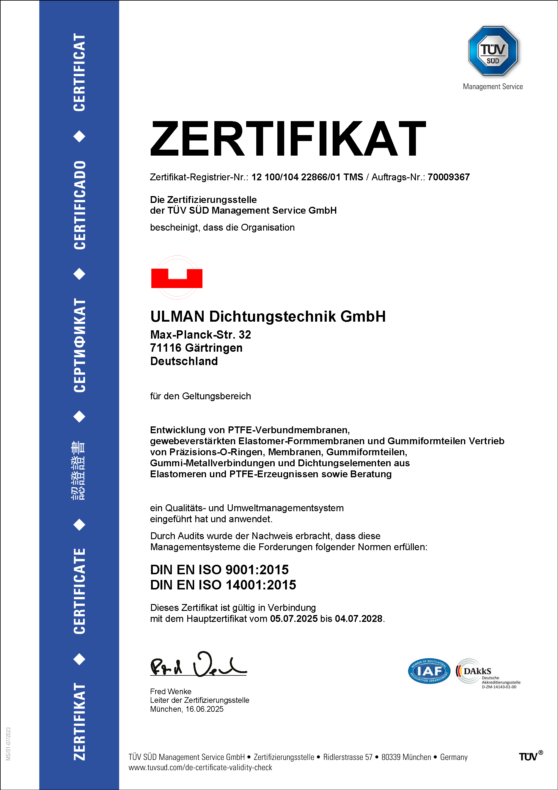 280704_9001_14001_ULMAN Dichtungstechnik GmbH_DE