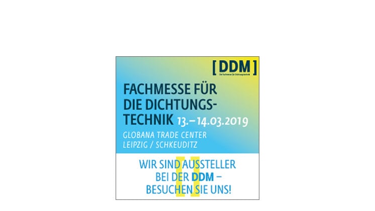 DDM - die Fachmesse für Dichtungstechnik 13.-14.03.2019